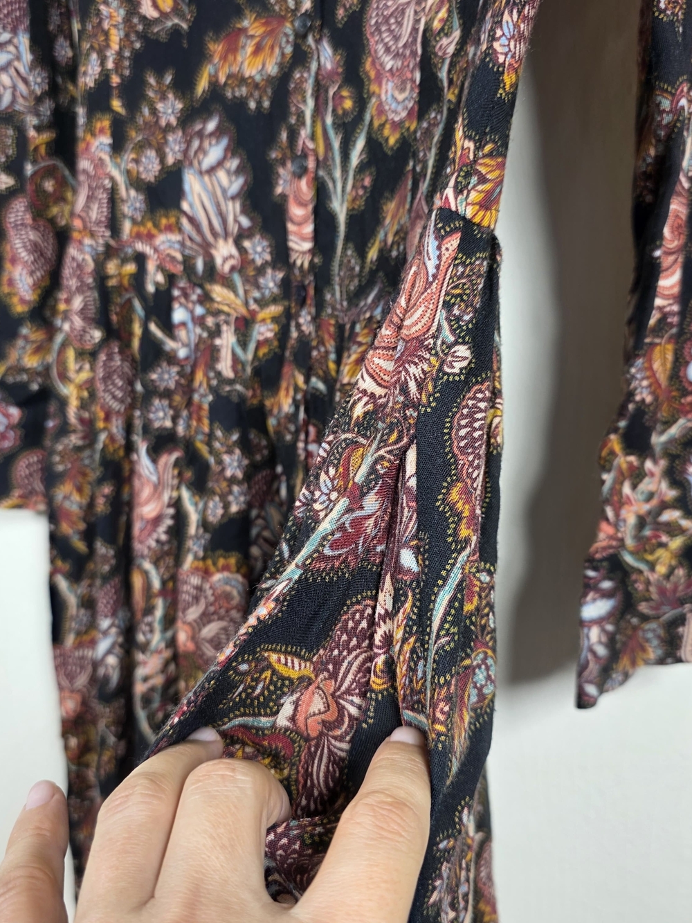 ULLA JOHNSON CELIA PAISLEY COLLARED DRESS SIZE 2 MSRP $750 - Picture 10 of 11